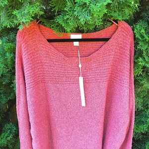 Light-weight mauve sweater